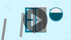 Montage instuctie animatie voor verticale lamellen 